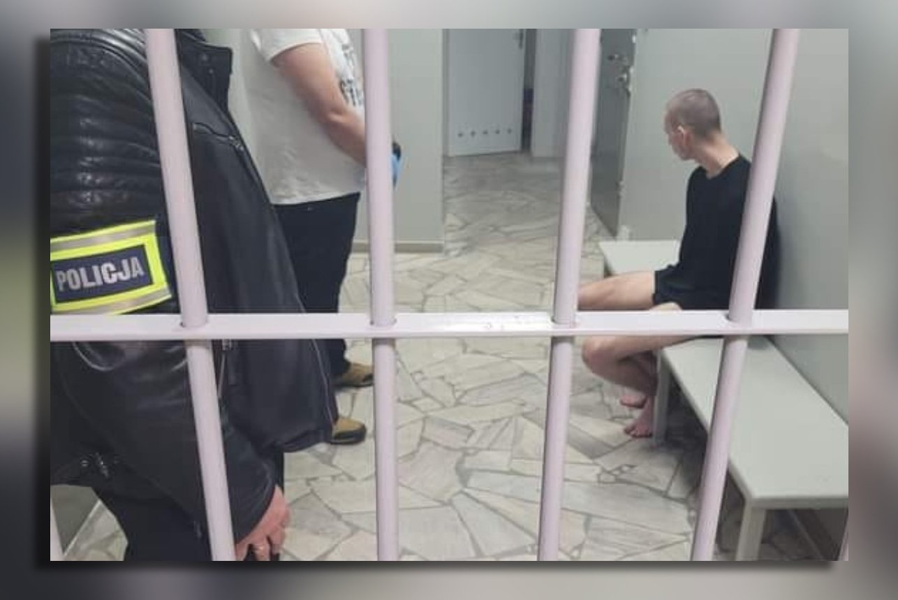 Marcin W. w policyjnym areszcie