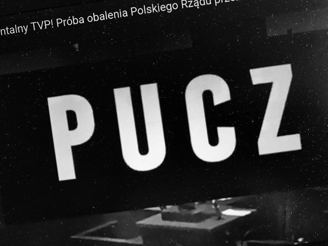 Zapowiedź dokumentu "Pucz" nakręconego przez TVP o proteście opozycji w Sejmie w grudniu 2016 / styczniu 2017 r.