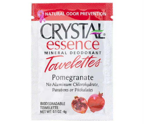 Dezodorant w chusteczce Mineral Deodorant Towelettes z wyciągiem z granatu Crystal