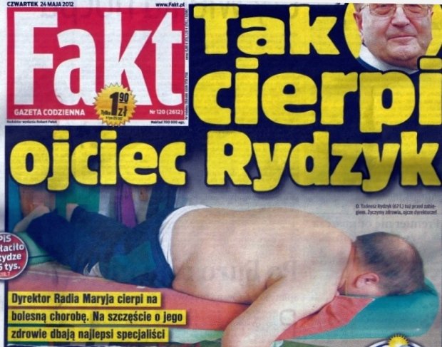 Tak obowiązkowo cierpi o. Rydzyk