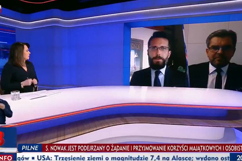 W TVP doszło do spięcia między Radosławem Foglem z PiS a Jarosławem Urbaniakiem z Koalicji Obywatelskiej.