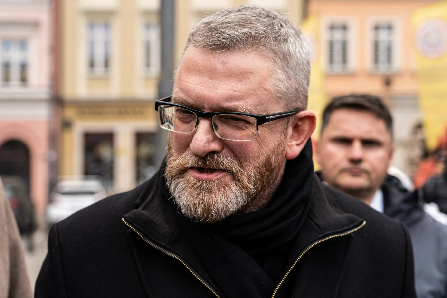 Incydent na wiecu Brauna w Białej Podlaskiej Grzegorz Braun