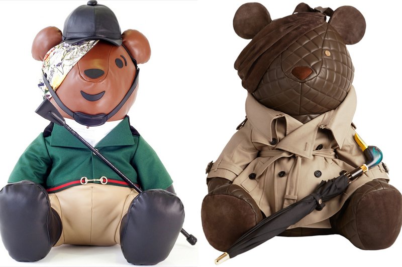 Misie zaprojektowane zostały min. przez Gucci i Burberry