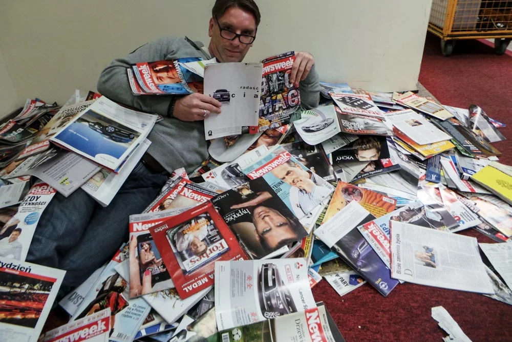 Sesja fotograficzna. Tomasz Lis dla tygodnika Newsweek