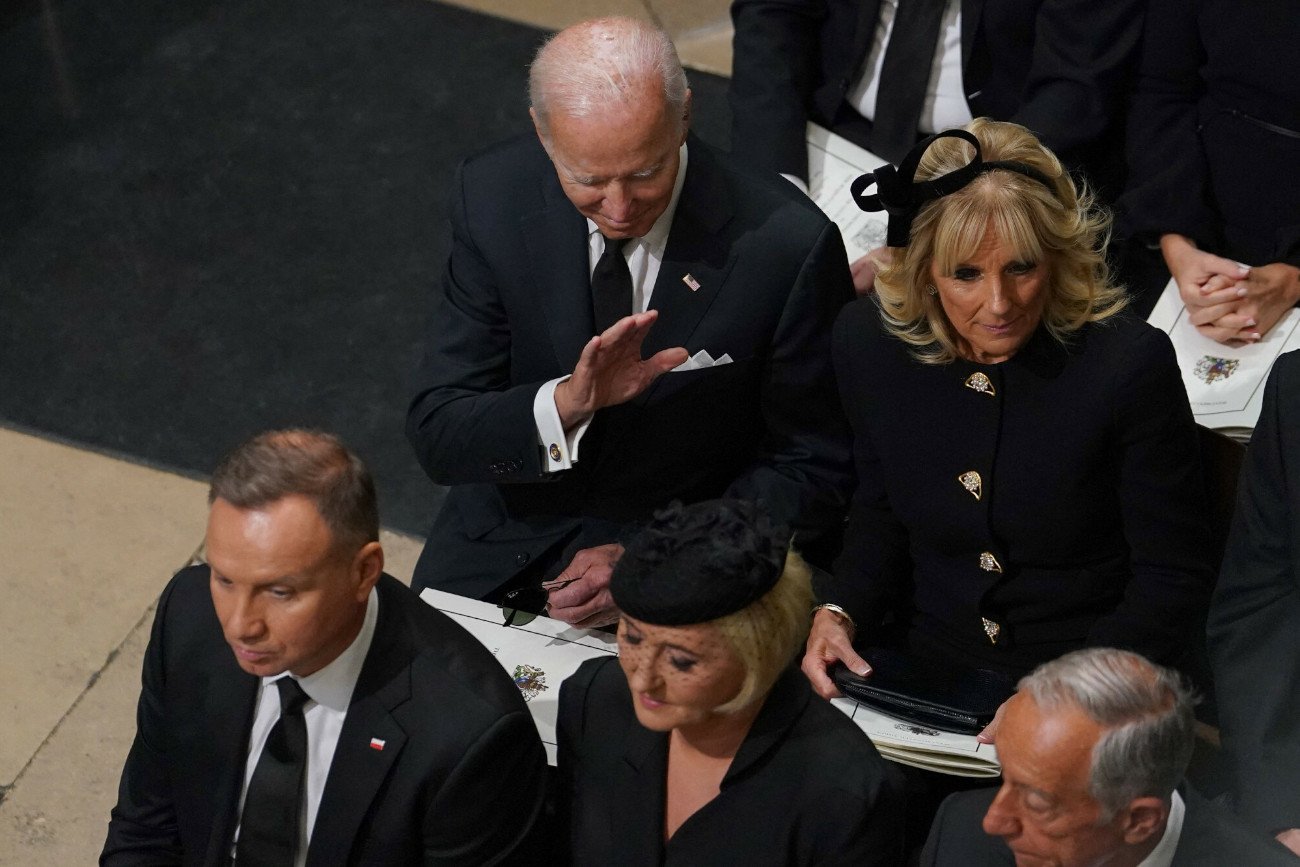 pogrzeb Elżbiety II Andrzej Duda i Joe Biden na pogrzebie Elżbiety II