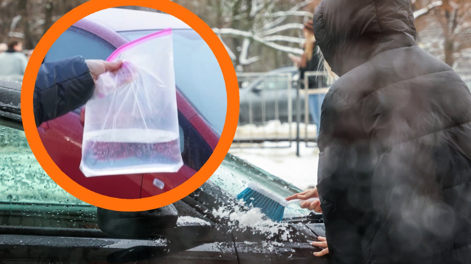 Jak odmrozić szyby w aucie? Trik z wodą wywołał kontrowersje Sposób na zamarznięte szyby w samochodzie. Czy worek z wodą działa i jest bezpieczny?