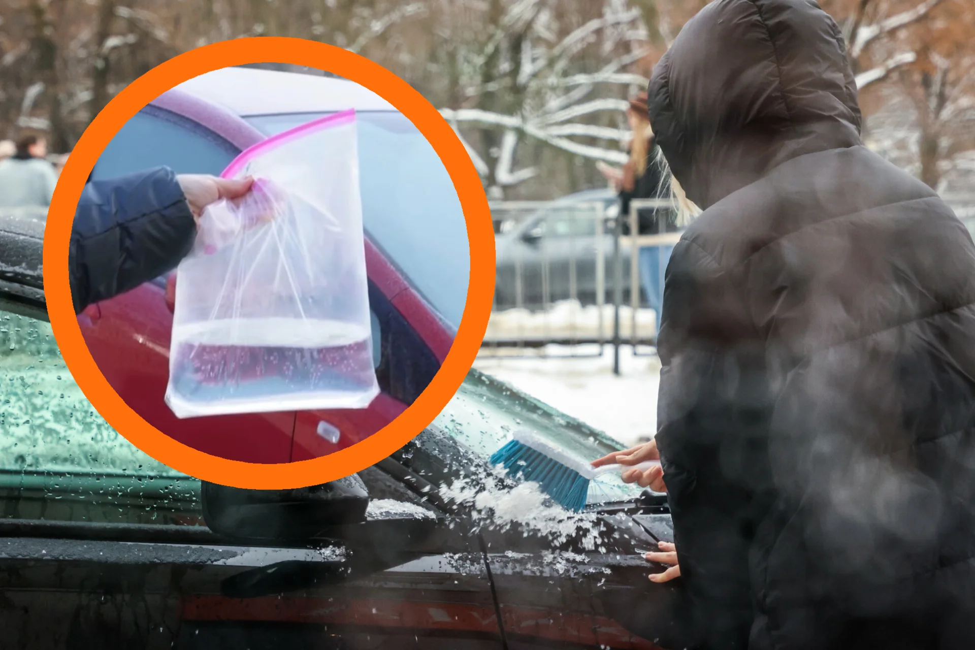 Jak odmrozić szyby w aucie? Trik z wodą wywołał kontrowersje Sposób na zamarznięte szyby w samochodzie. Czy worek z wodą działa i jest bezpieczny?