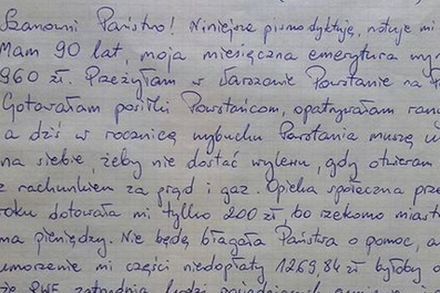Pani Sabina miała dług w zakładzie energetycznym, w jej imieniu list do RWE wysłał jej sąsiad.