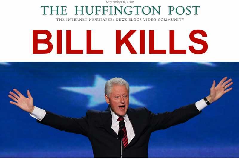 Bill Clinton jest dziś bohaterem wszystkich amerykańskich mediów