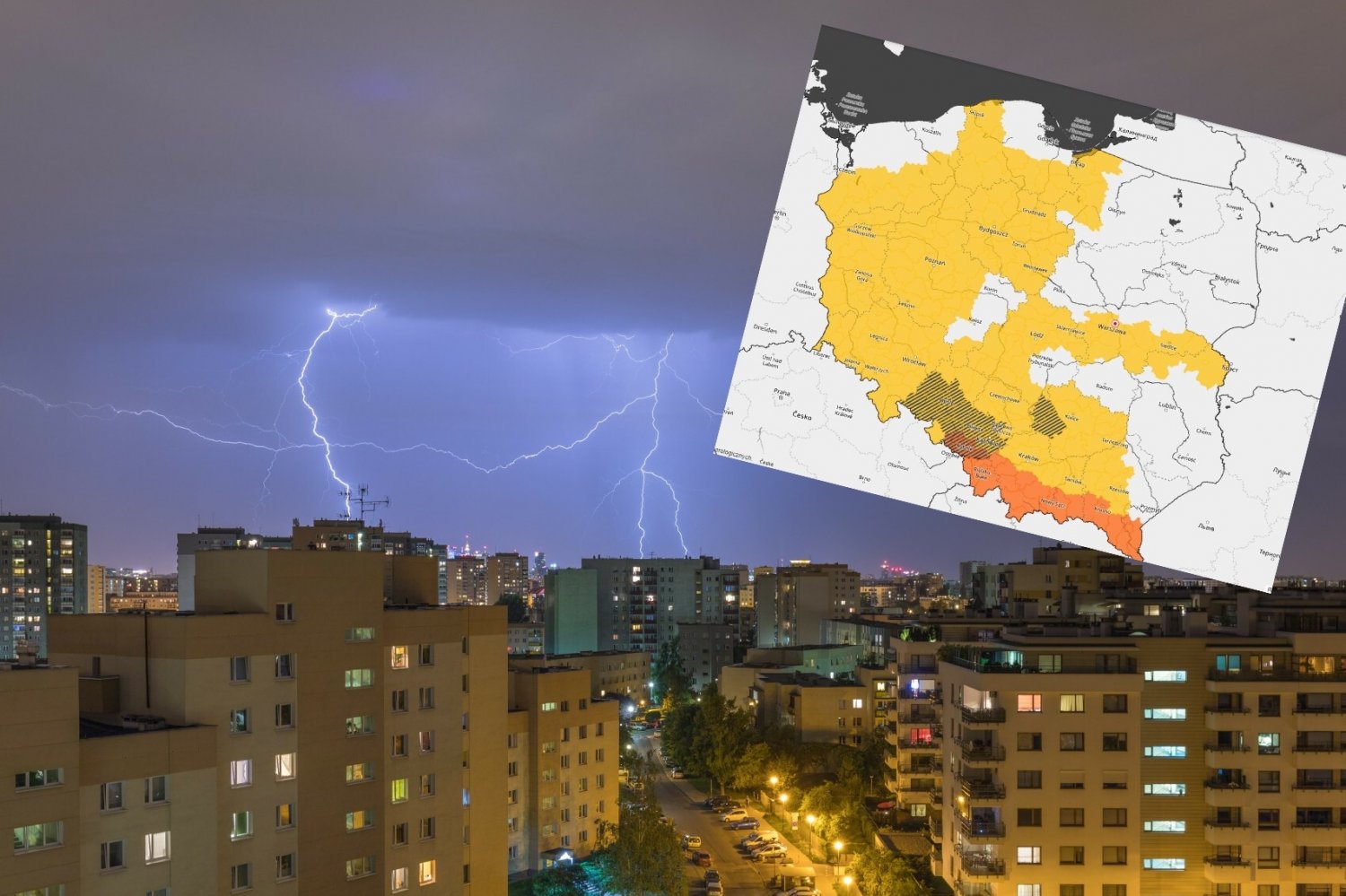 W piątek w znacznej części kraju będą burze.