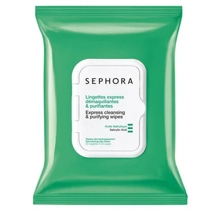 Chusteczki oczyszczające do cery łojotokowej Cleansing and pore claryfying wipes Sephora