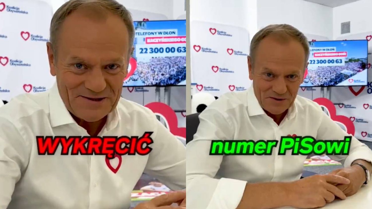 Donald Tusk apeluje o telefony do osób niezdecydowanych do udziału w wyborach