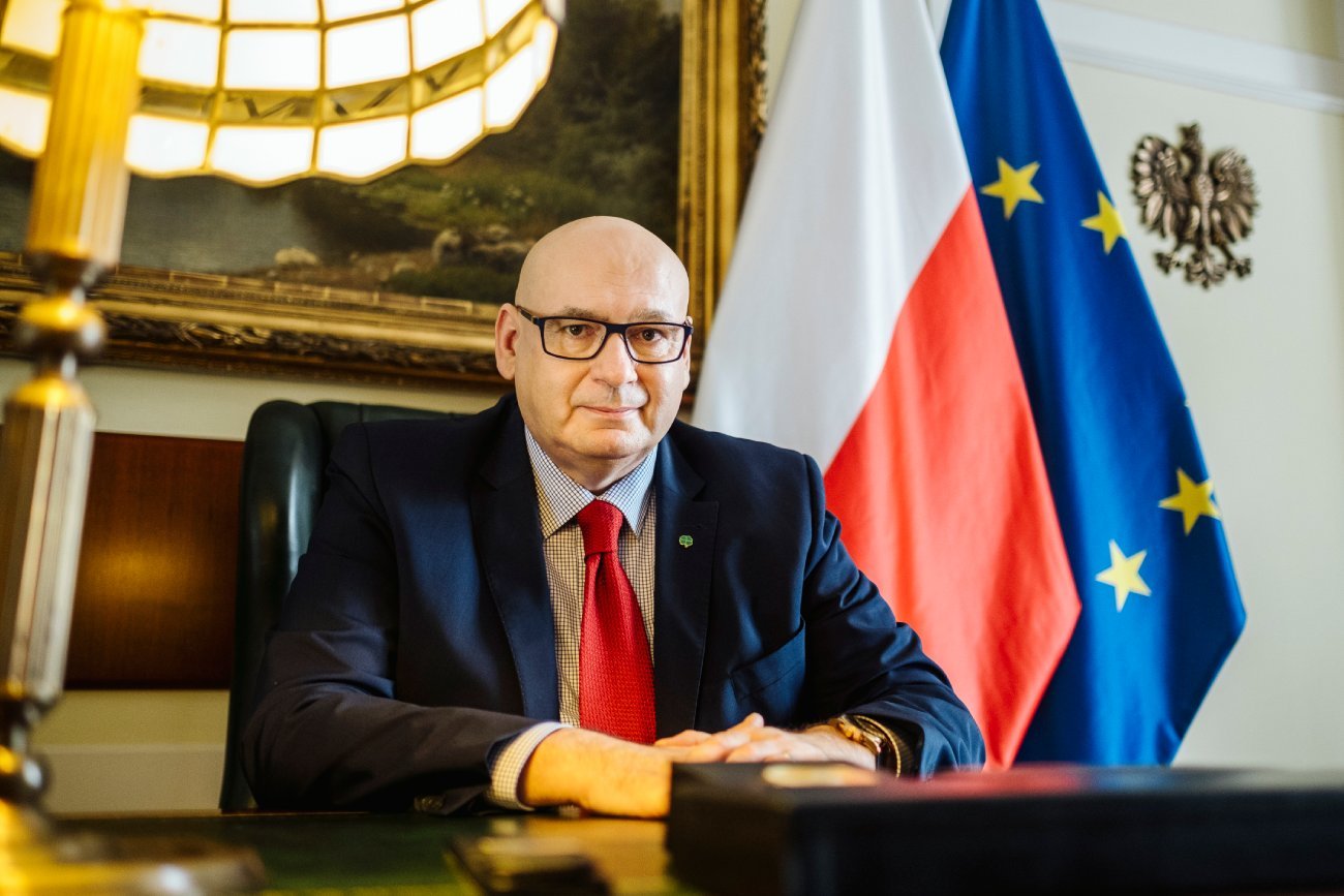 Wicemarszałek Sejmu Piotr Zgorzelski z Polskiego Stronnictwa Ludowego.