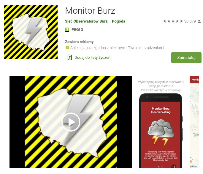 Jak śledzić burze nad Polską online? Wystarczy zainstalować aplikację Monitor Burz. Gdzie jest burza nad Polską? Obserwację błyskawic i piorunów umożliwia aplikacja Monitor burz.