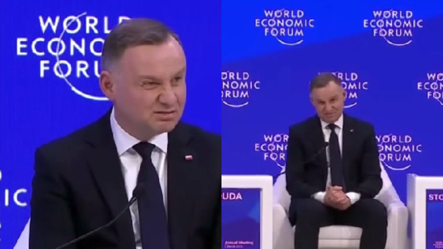 Andrzej Duda w Davos.