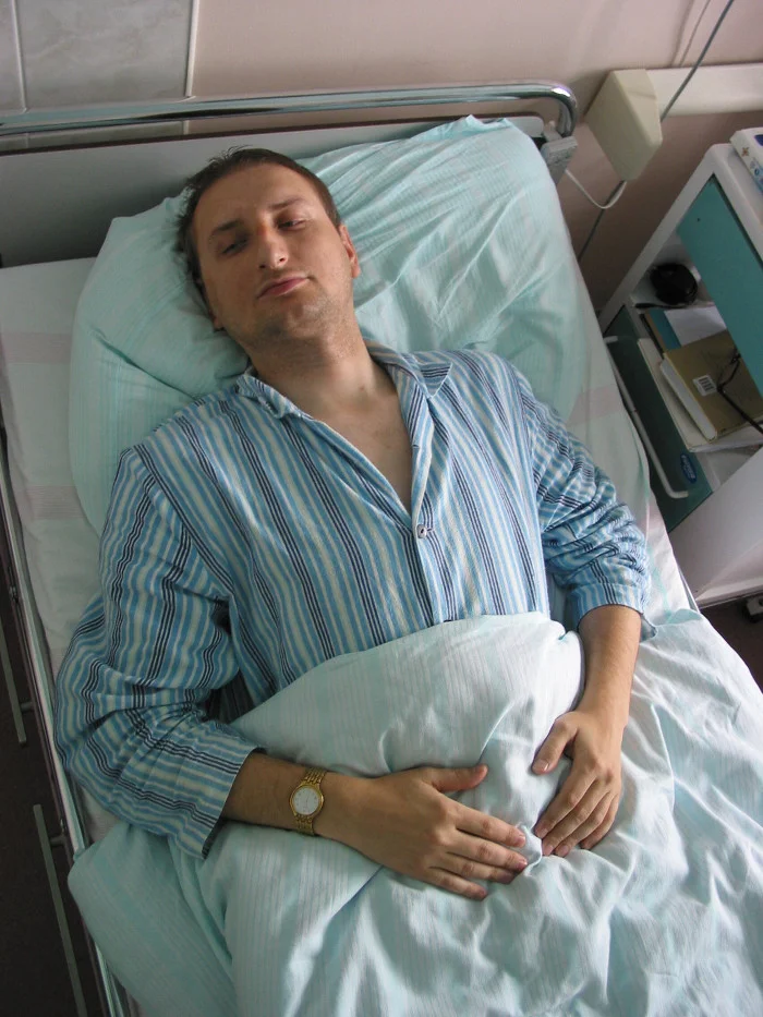 W szpitalu, 2002 rok.
