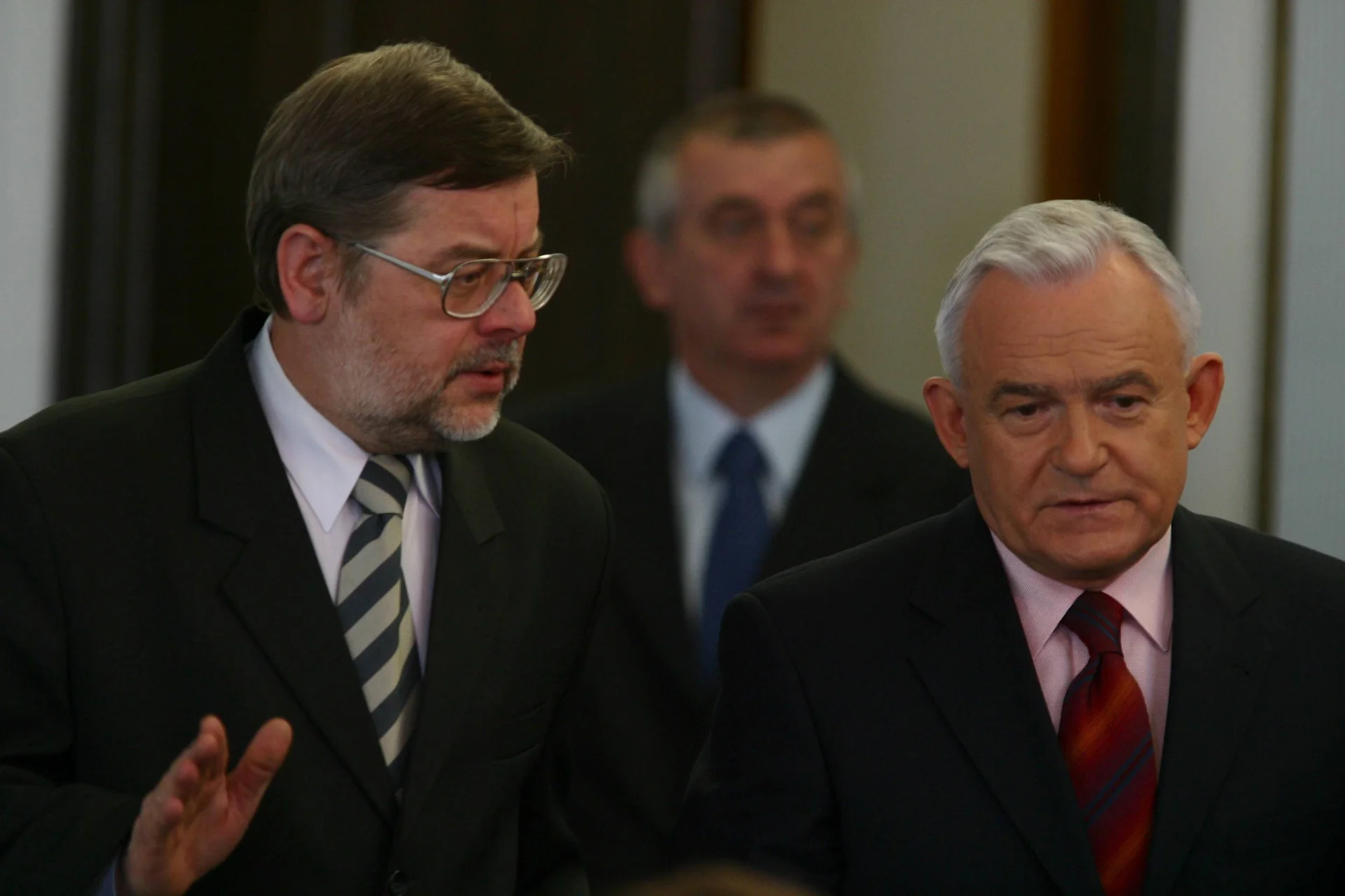 Leszek Miller przed komisją badającą aferę Rywina (2003 r.)