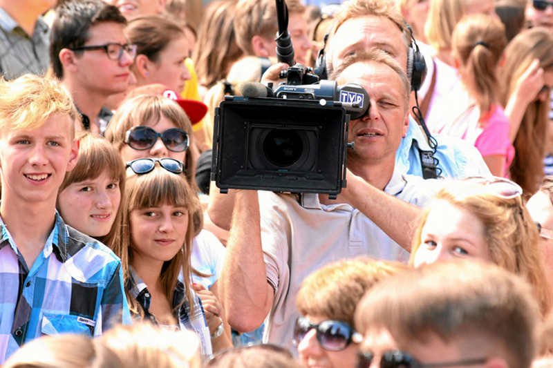 Kandydaci podczas castingu do programu "Bitwa na głosy"