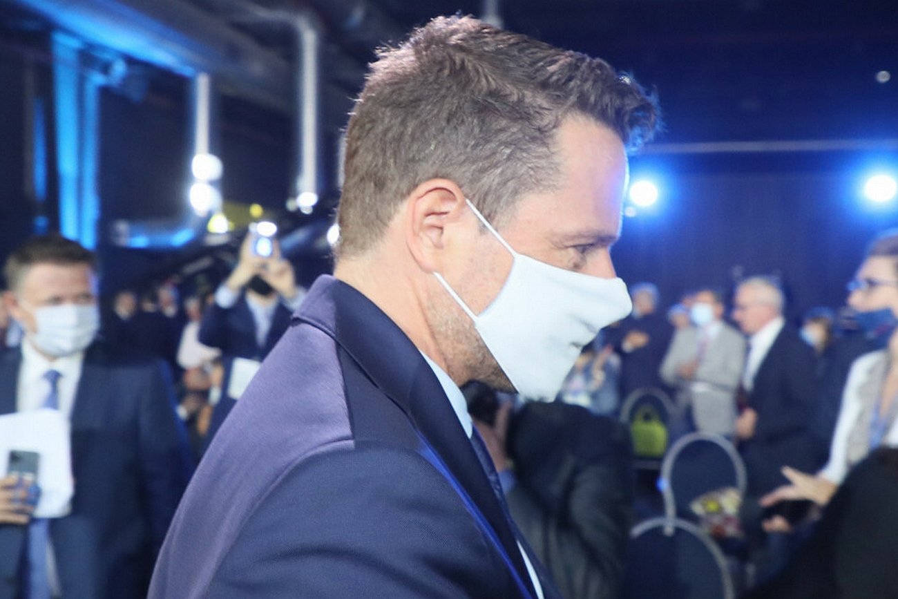 Rafał Trzaskowski szybko opuścił spotkanie Rady Krajowej PO.