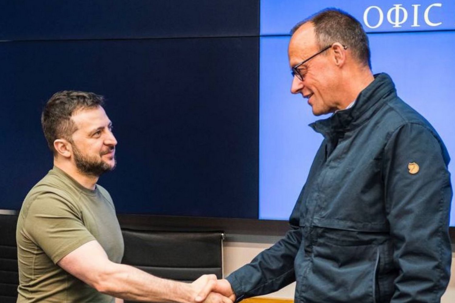 Lider niemieckiej opozycji odwiedził Kijów.