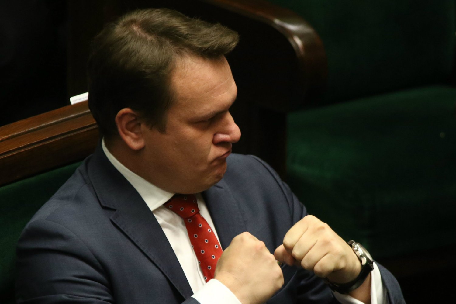 Dominik Tarczyński napisał w oświadczeniu majątkowym, że zarobił 91 tys. zł z tytułu praw autorskich.