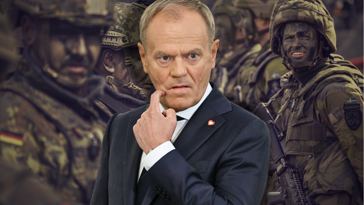 Donald Tusk na tle żołnierzy Czy Polska jest gotowa do ewentualnej wojny? Niemcy czy Szwecja już się szykują