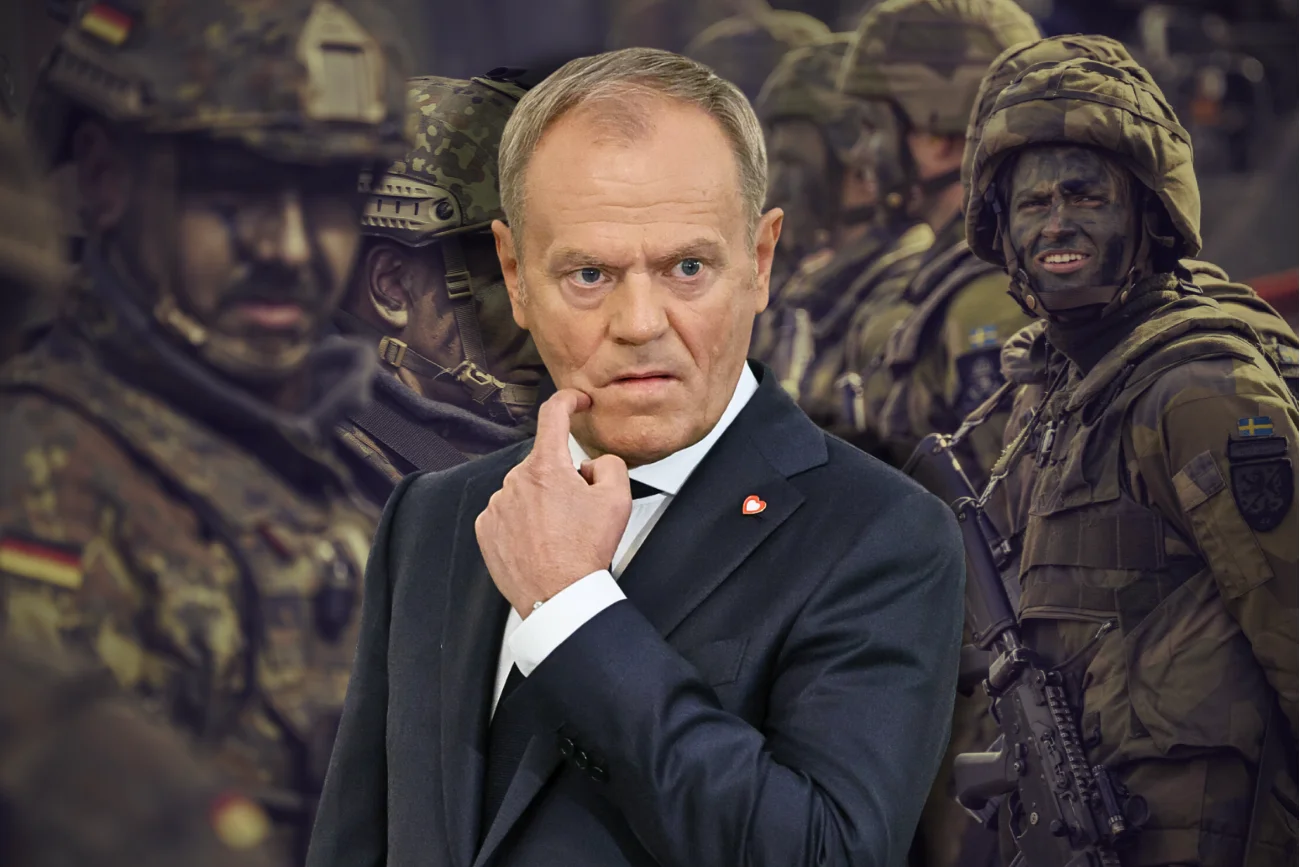 Donald Tusk na tle żołnierzy Czy Polska jest gotowa do ewentualnej wojny? Niemcy czy Szwecja już się szykują