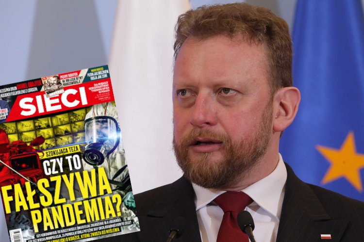 Łukasz Szumowski skrytykował nową okładkę "Sieci" o koronawirusie.