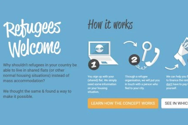 Niemcy chcą pomóc uchodźcom za pomocą portalu Refugees Welcome.