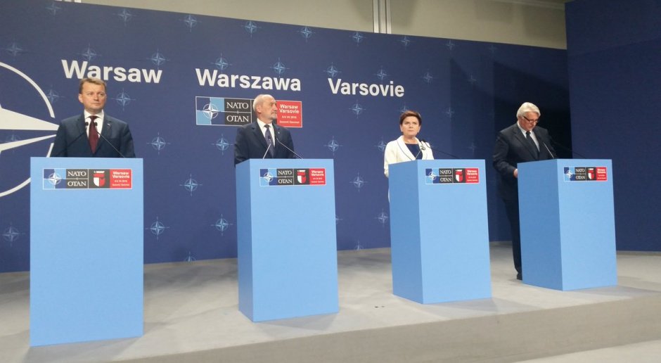Konferencja prasowa premier Beaty Szydło po Szycie NATO