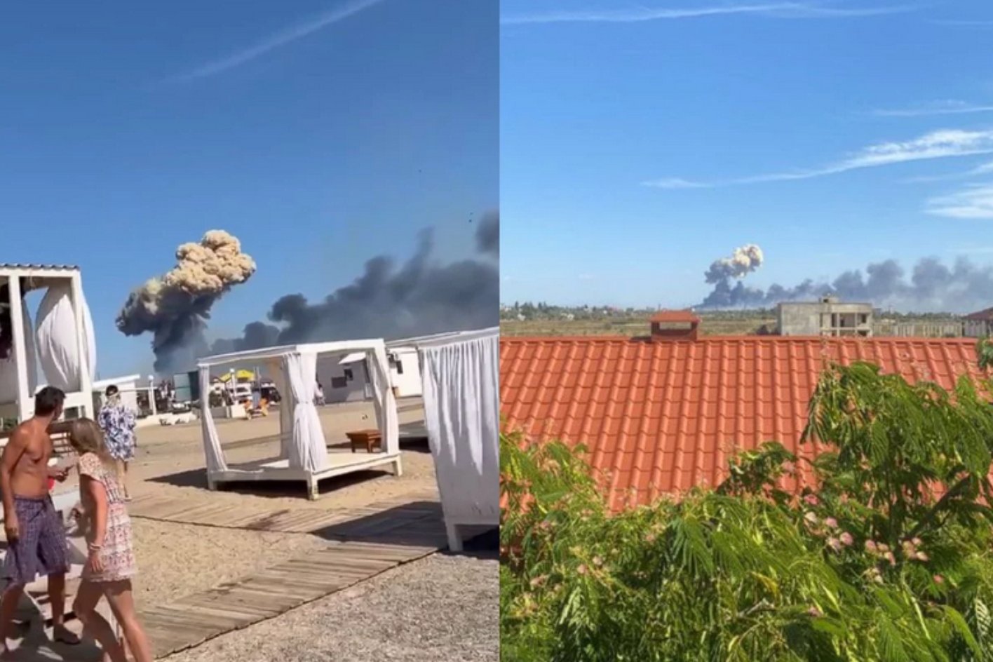 Ataki na Krymie w zeszłym tygodniu.