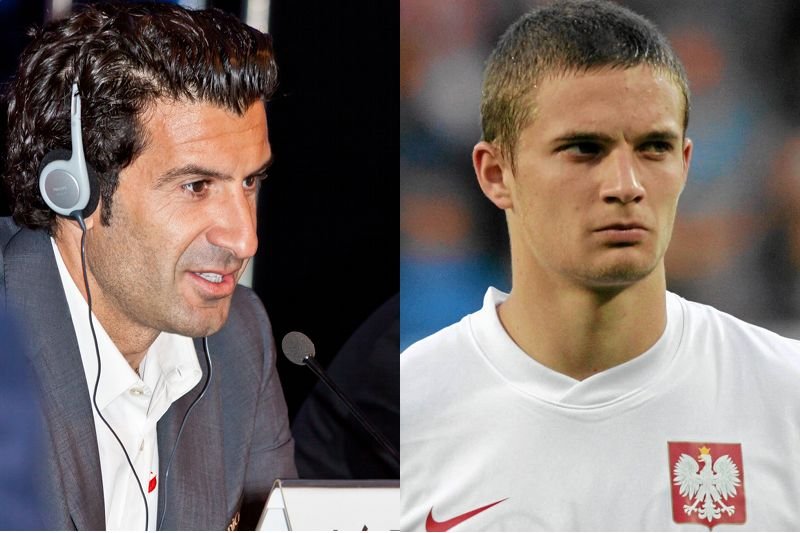 Bartosz Bereszyński (z prawej) odszedł z Lecha do Legii i w Poznaniu nazywany jest zdrajcą. Podobnie jak kiedyś w Barcelonie Luis Figo (z lewej), który przeszedł do Realu Madryt.