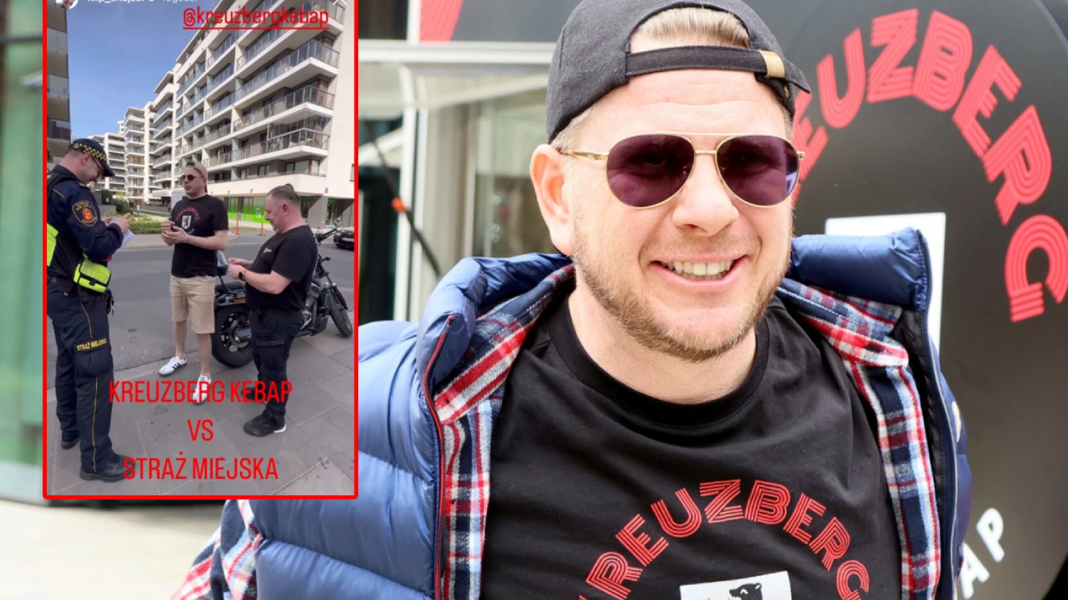Chajzer wdał się w dyskusję ze strażą miejską. Wynegocjował pouczenie