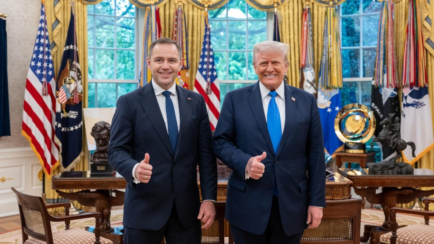 Spotkanie Nawrockiego z Trumpem Nawrocki z Trumpem