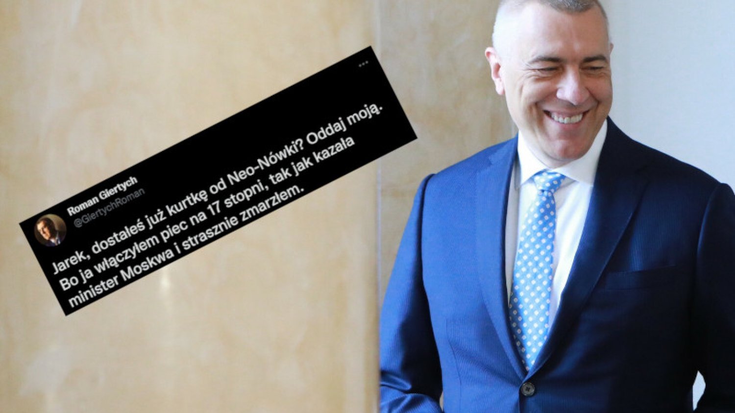 Roman Giertych podchwycił żart kabaretu Neo-Nówka