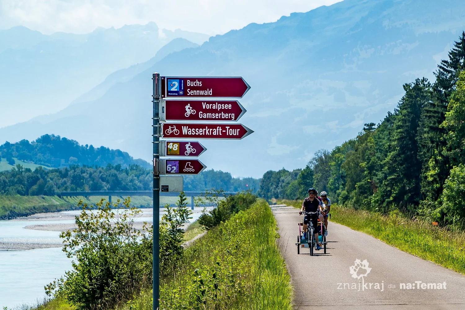 Rhine Route - szlak rowerowy Renu w Szwajcarii
