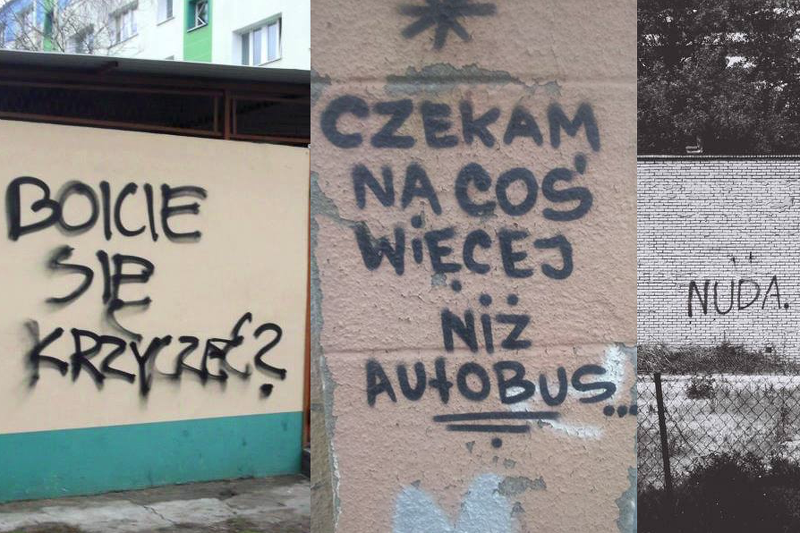 Na murach są nie tylko obraźliwe napisy. Są też takie, które nas zaskakują, rozweselają, zmuszają do ruszenia głową.