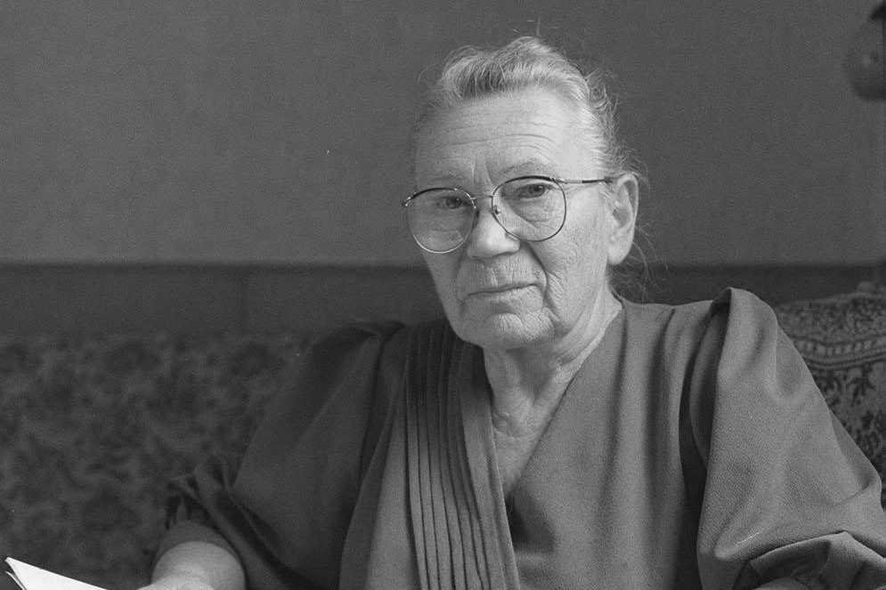 Anna Walentynowicz w swoim domu