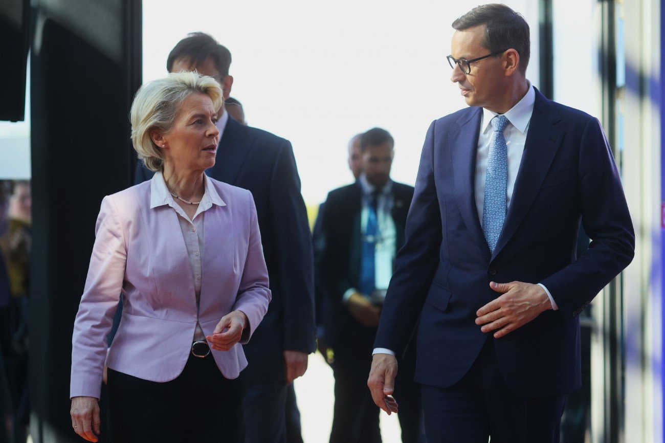 Ursula von der Leyen i Mateusz Morawiecki