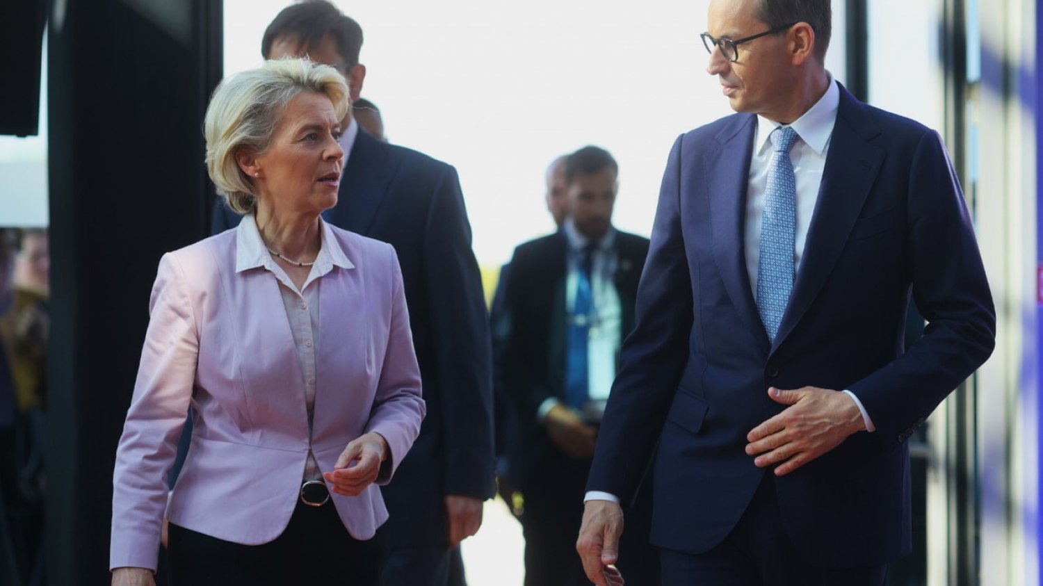 Ursula von der Leyen i Mateusz Morawiecki