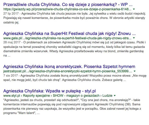 O sylwetce Chylińskiej pisze się już od dawna.