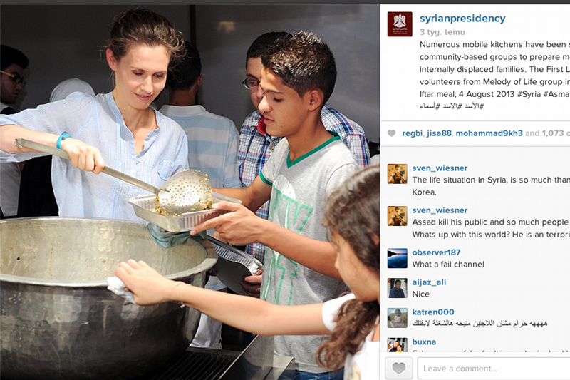 Pierwsza Dama Syrii Asma al-Assad