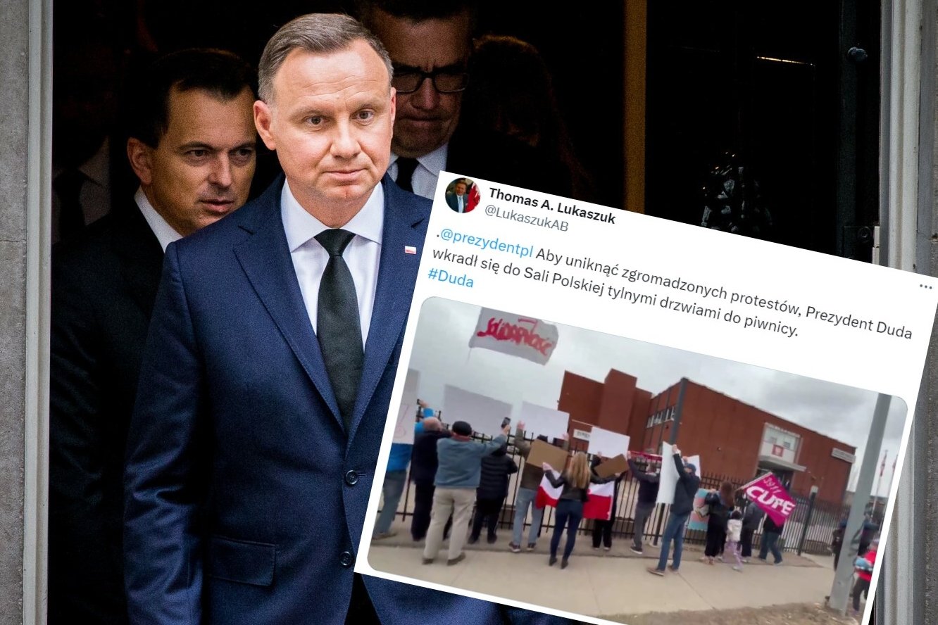 Andrzej Duda wygwizdany w Kanadzie. "Tchórz i kłamca!".