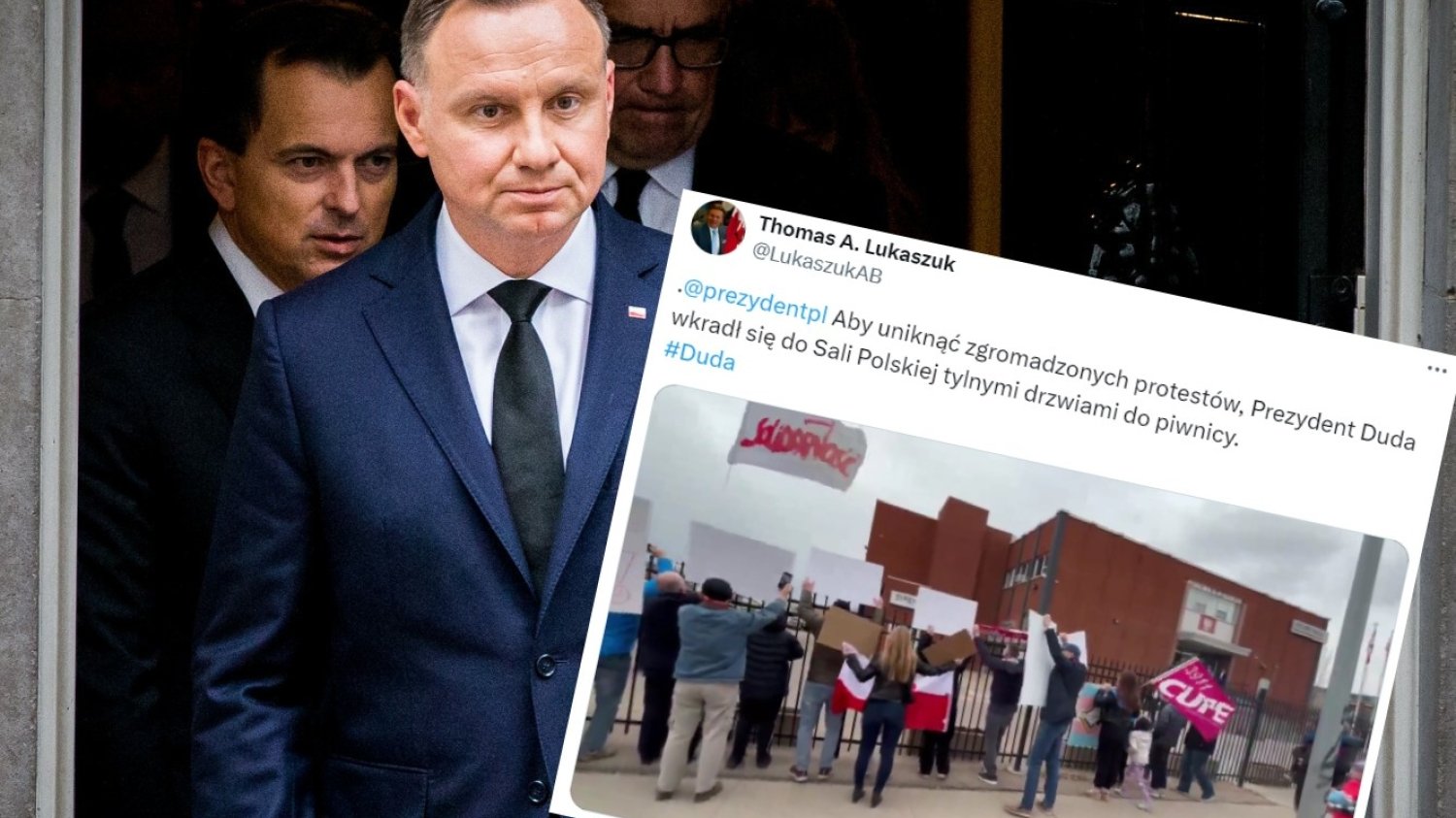 Andrzej Duda wygwizdany w Kanadzie. "Tchórz i kłamca!".