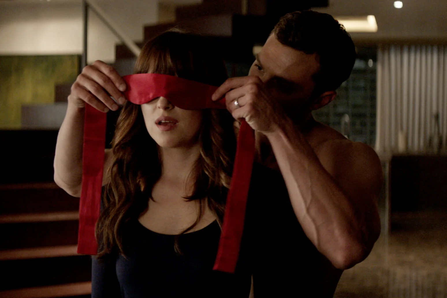 Dakota Johnson i Jamie Dornan w "50 twarzy Greya" Dakota Johnson i Jamie Dornan w "50 twarzy Greya"