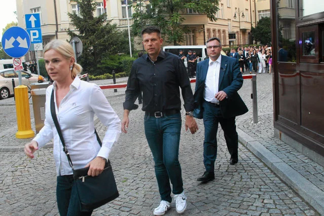 Ryszard Petru w trakcie lipcowych protestów miał "policyjny ogon".