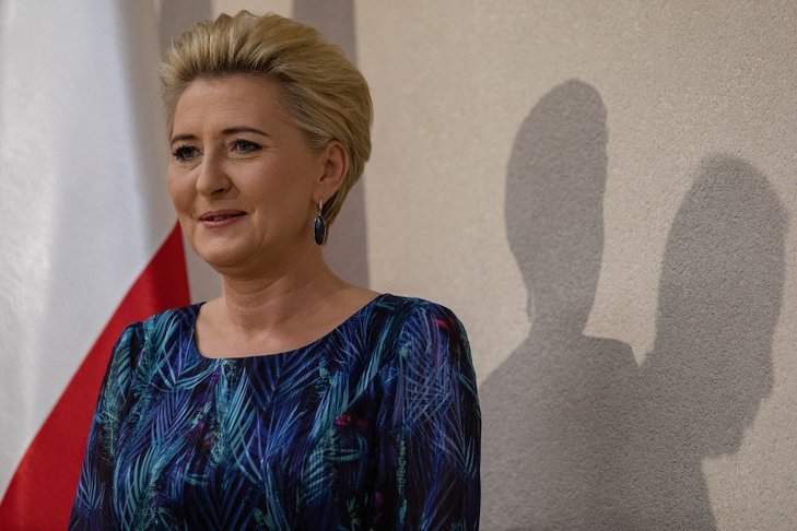 Pierwsza Dama zaskoczyła podczas spotkania z policjantkami.