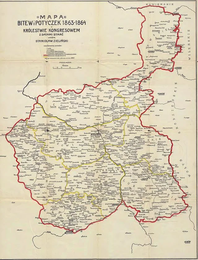 W czasie powstania stoczono ok. 1200 bitew i potyczek.