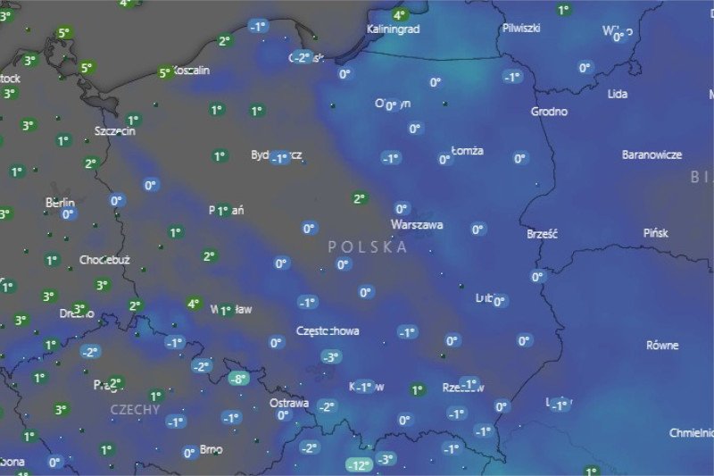 Początek tygodnia nie zapowiada się zbyt dobrze.