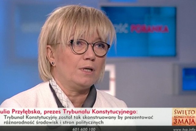 Przyłębska w TVP Info o TK i apelu unijnych sędziów.